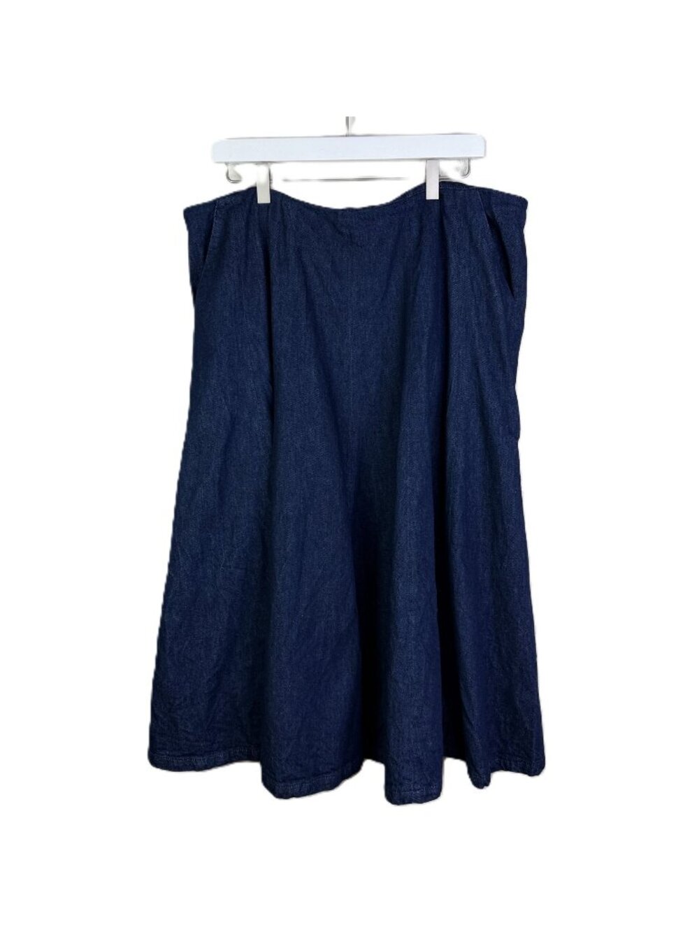 Madewell Rinse Wash Denim Flared Midi Skirt, Size 33